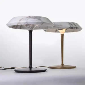 Marble Effect Resin Mushroom Table Lamp TL-E022 3