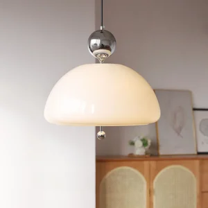 French Retro Creamy White Pendant Light P6034 2