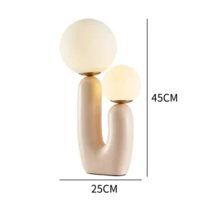 Modern U-Shaped Double Globe Table Lamp TL-E002 1