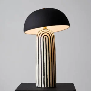 Geometric Stripe Ceramic Table Lamp TL-H013 3
