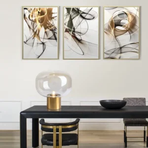 Modern Amber Glass Table lamp TL-A033 2