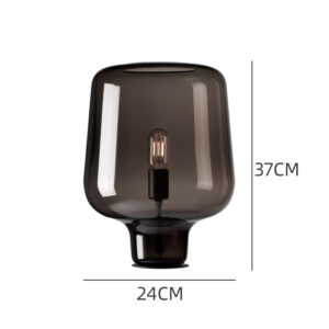 Smoked Glass Table Lamp TL-A015 1