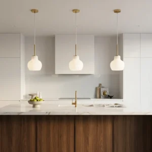 Milk Glass Pendant Light P6130 1