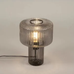 Ribbed Glass Mushroom Table Lamp TL-A019 3