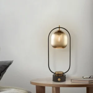Metal Frame Glass Table Lamp TL-A046 2