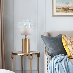 Textured Glass Globe Table Lamp TL-A012 1