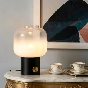Modern Frosted Glass Table Lamp with Brass Base TL-A066 2