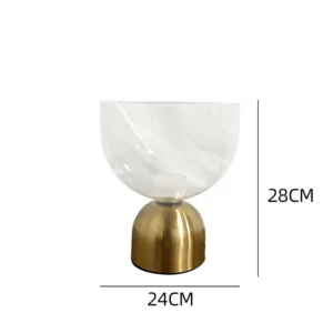 Modern Clear Glass Bowl Table Lamp TL-A083 1