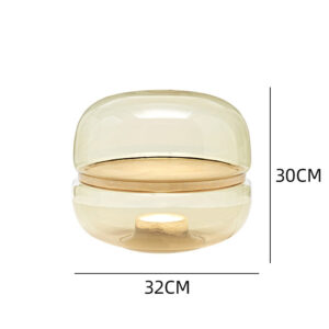 Smoked Glass Capsule Table Lamp TL-A029 4