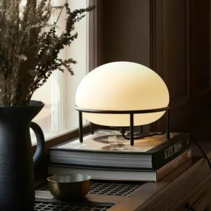 Modern Glass Dome Table Lamp with Metal Frame TL-A093 2