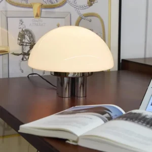 Modern Cream Dome Glass Table Lamp TL-A104 2