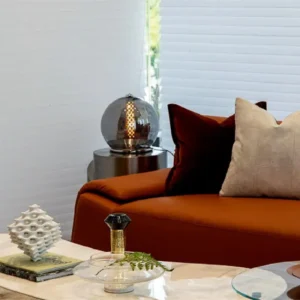 Contemporary Smoked Grey Glass Table Lamp TL-A107 2