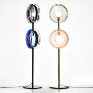 Minimalist Round Glass Floor Lamp