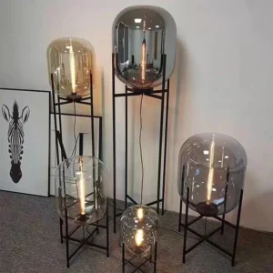 Minimalist Metal and Glass Table Lamp TL-A117 2