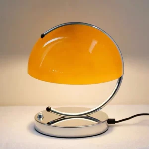 Mid-Century Orange Dome Table Lamp TL-A119 2