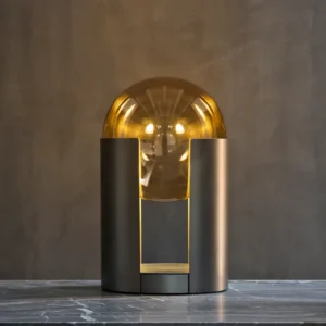Modern Amber Glass Table Lamp TL-A022 2