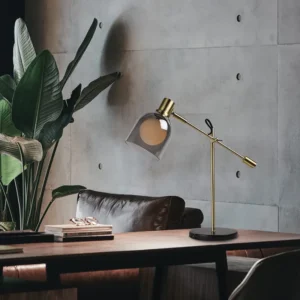 Adjustable Smoked Glass Table Lamp TL-A035 1