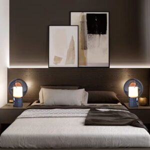 Smoked Glass Orb Table Lamp TL-A028 1