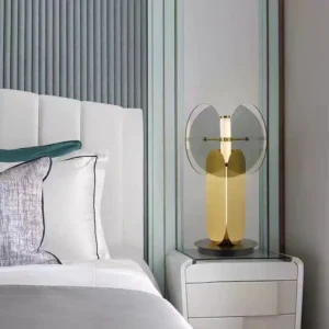 Modern Double Disc Glass Table Lamp TL-A059 2
