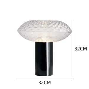 Modern Textured Clear Glass Table Lamp TL-A061 1