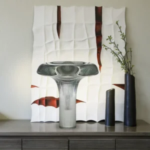 Modern Fluted Glass Mushroom Table Lamp TL-A076 1