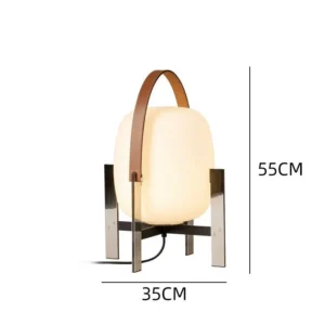 Modern Lantern Table Lamp with Leather Handle TL-A091 1
