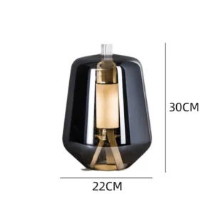 Modern Smoked Glass Ambient Table Lamp TL-A106 1
