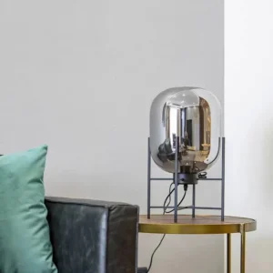 Minimalist Metal and Glass Table Lamp TL-A117 1