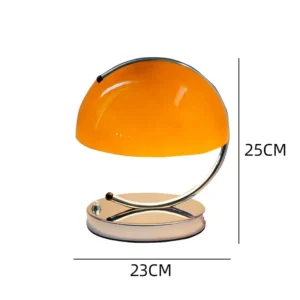 Mid-Century Orange Dome Table Lamp TL-A119 1
