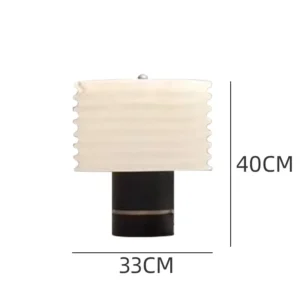 Modern Ribbed Resin Table Lamp TL-E021 1