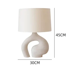Modern Abstract Table Lamp with Fabric Shade TL-E015 1
