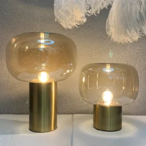 Modern Amber Glass Table lamp TL-A033 1