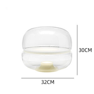 Smoked Glass Capsule Table Lamp TL-A029 2