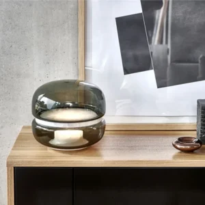 Smoked Glass Capsule Table Lamp TL-A029 1