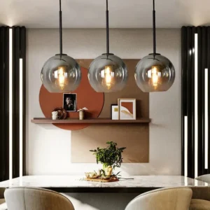 Gradient Glass Ball Pendant Light P6096 2
