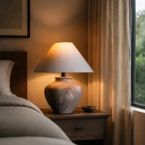 Rustic Wabi-Sabi Ceramic Table Lamp TL-H009 1