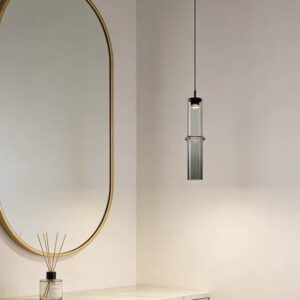Modern Cylinder Glass Pendant Light P6071 7