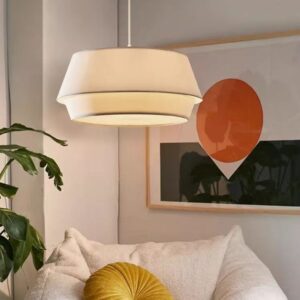 Double Layer Fabric Pendant Light MP4016 5