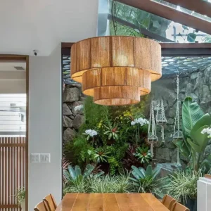 3-Tier Drum Hemp Rope Pendant Light MP4023 5