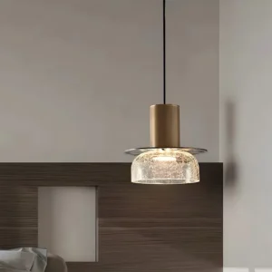 Retro Crackle Glass LED Dining Room Pendant Light P6020 3
