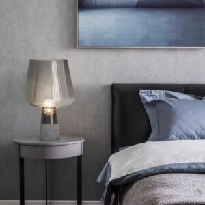 Modern Cement Base Glass Shade Table Lamp TL-A011 4