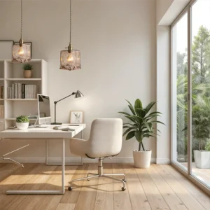 Amber Textured Glass Pendant Light P6080 3