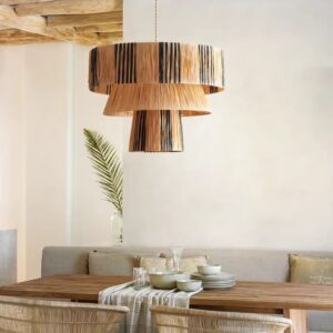 Raffia Layered Pendant Light MP4018 5