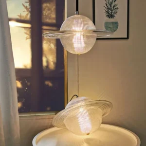 Vintage Glass Planet Pendant Light P6047 3