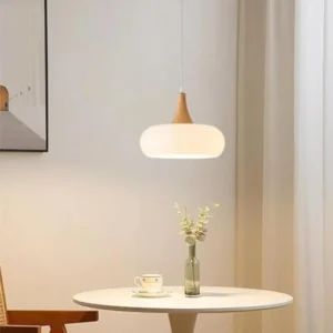 Nordic Glass and Wood Pendant Light P6082 3