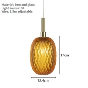 Geometric Glass Ball Pendant Light P6002 3