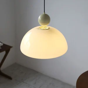 French Retro Creamy White Pendant Light P6034 3