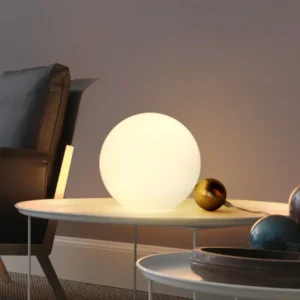 Modern White Glass Table Lamp TL-A002 3