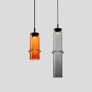 Modern Cylinder Glass Pendant Light P6071 5