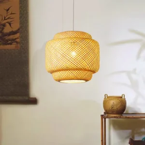 Handwoven Bamboo Pendant Light MP4019 4